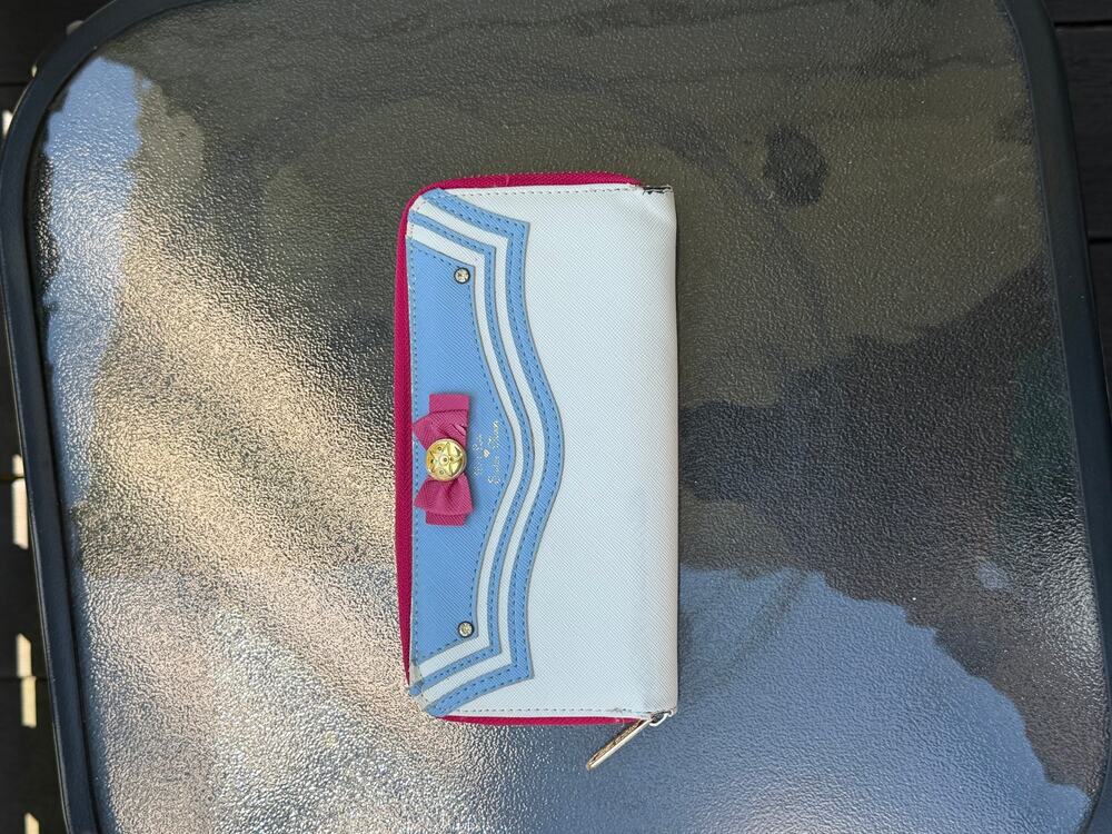 Pretty Guardian Sailor Moon Zip Around Wallet Pink Bow Anime Kawaii